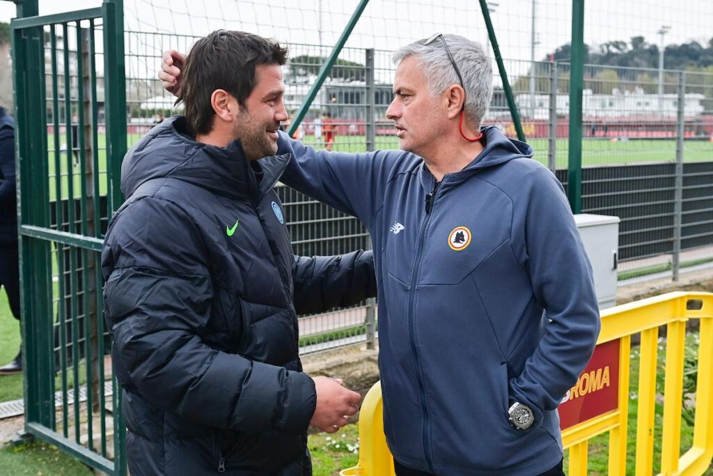 Chivu e Mourinho